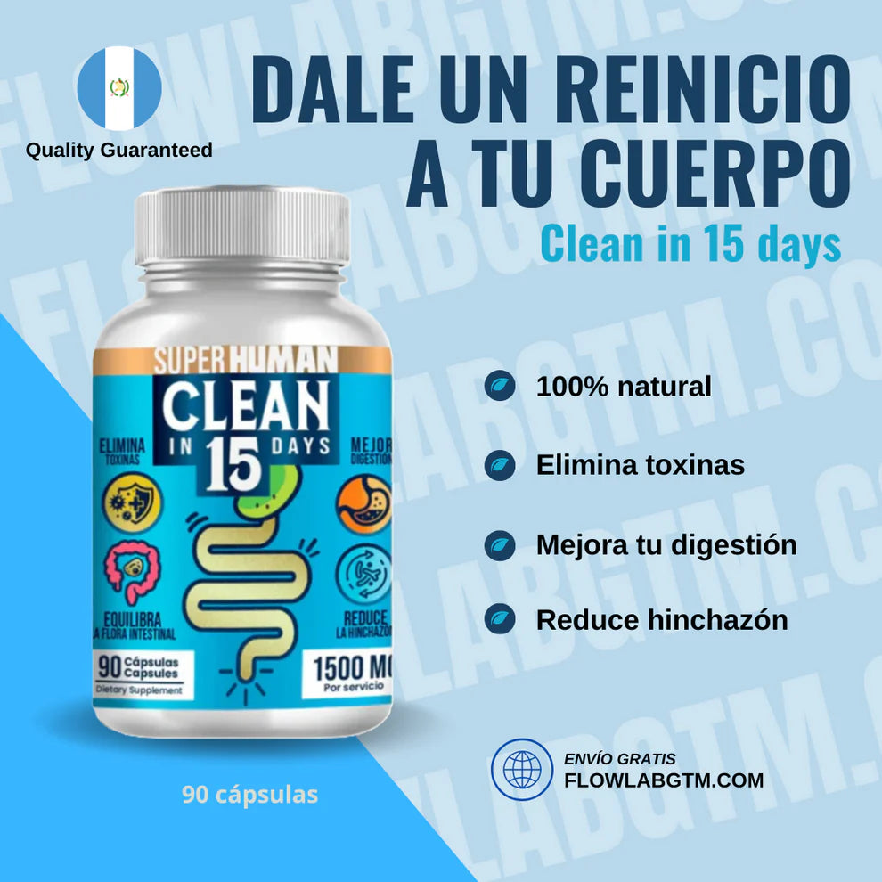 DETOX ESTOMACAL EN 15 DIAS - Super Human +ENVÍO GRATIS