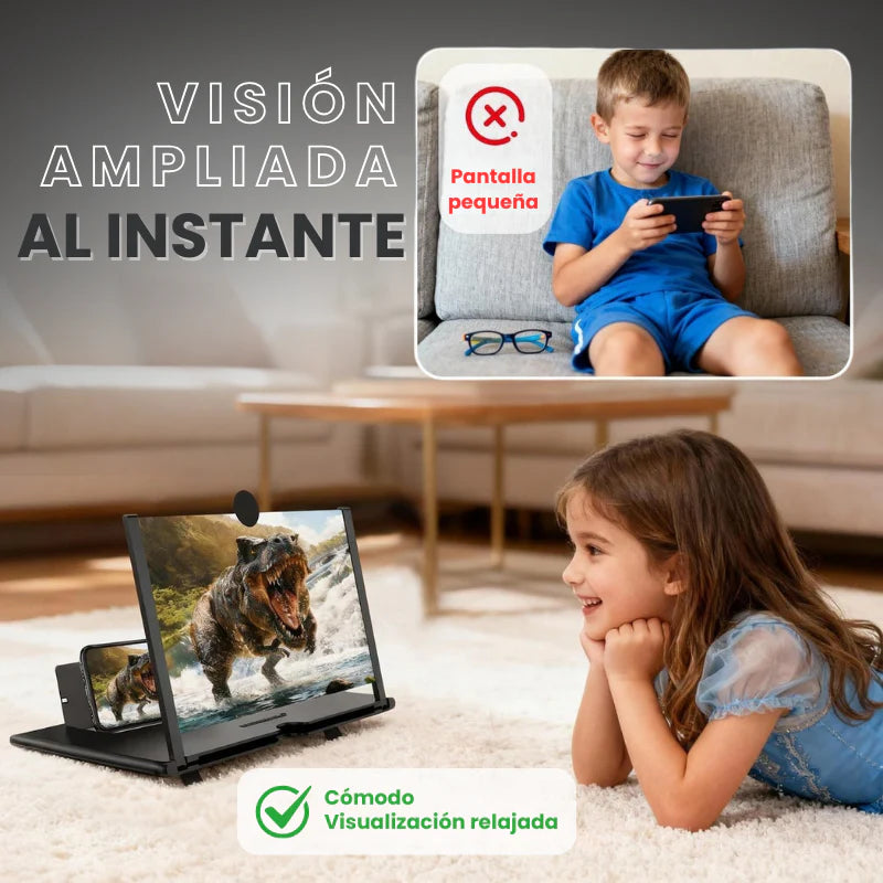 AMPLIFICADOR DE PANTALLA HD PORTÁTIL PARA MÓBIL 12''