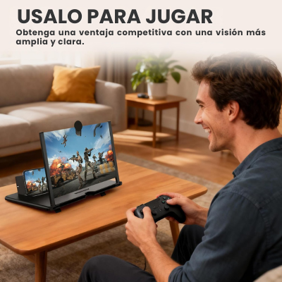 AMPLIFICADOR DE PANTALLA HD PORTÁTIL PARA MÓBIL 12''