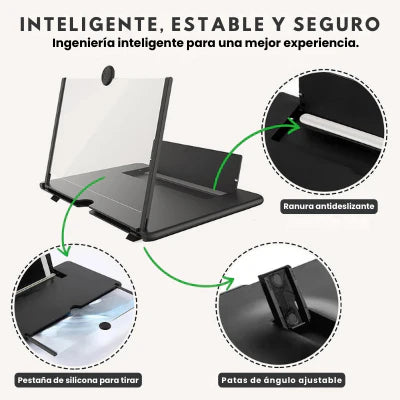 AMPLIFICADOR DE PANTALLA HD PORTÁTIL PARA MÓBIL 12''