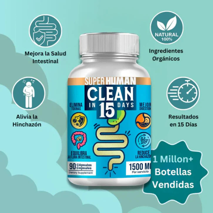 DETOX ESTOMACAL EN 15 DIAS - Super Human +ENVÍO GRATIS